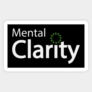 Mental clarity artistic typography design Sticker